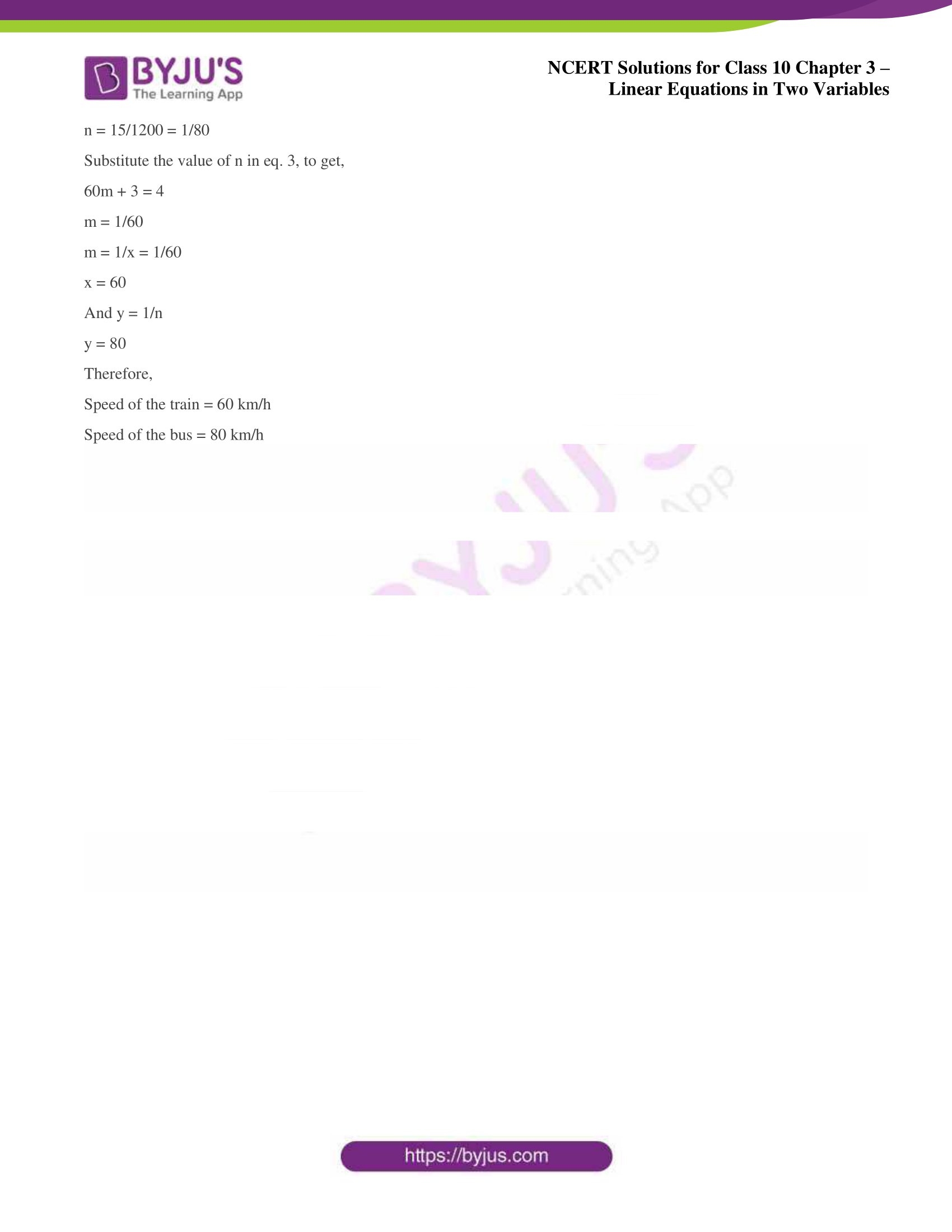 NCERT Solutions for Class 10 Chapter 3 Linear Equations in Two Variables NCERT Solutions for Class 10 Chapter 3 Linear Equations in Two Variables